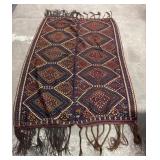 Vtg Turkish Kilim Rug.