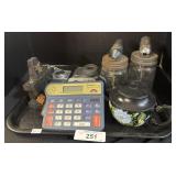 Cameras, Calculator, Teapot.