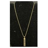 14 KT Gold Rope Chain W/14 KT Gold Pendant.