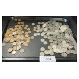 Wheat Pennieï¿½s & Buffalo Nickels.