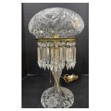 EAPG Glass Hurricane Lamp.