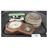 Regulator Wall Clock, Singer Buttonholer.