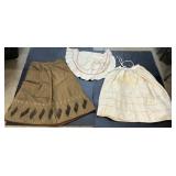 19th C Skirt, Petticoat & Chair Cover.