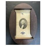 Framed George Washington Print.