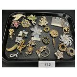 High End Costume Pins & Brooches.