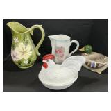 Dtagiri Duck Jar, Hen On A Nest, Pitchers.