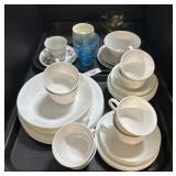 Corelle Dinnerware, Ovenware Bowls, Blue Glass.