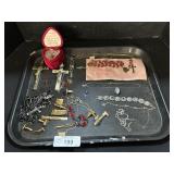 Sterling Silver Pin & Costume Jewelry.