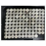 106 90% Silver Washington Quarters.