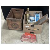 Clicquot Club Adv Crate, Rope, Slaw Cutter.