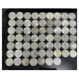 61 90% Silver Walking, Franklin, JFK Half Dollars.