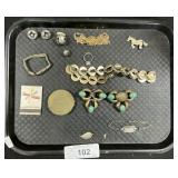 Costume Jewelry, Sterling, Monet, Matchbook.