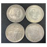 4 90% Silver U.S. Commemorative Coins.
