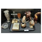 19th C Prayer Book, Mate Tea Gourd, Carvings.