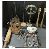 Brass Vases, Bavaria Shaving Set, Metal Puzzles.