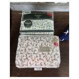 NOS Floral Flannel Bedding.