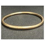 Gold Bangle Bracelet.