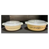 Pyrex Promotional & Golden Rose Casseroles.