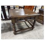 Jacobean Style Oak Side Table.