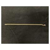 14 KT Gold Snake Chain Bracelet.