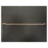 14 KT Gold & Diamond Tennis Bracelet.