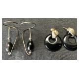 14KT Gold & Sterling Silver Earrings.