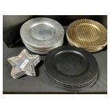 Charger Plates, Ceramic Star Plates.