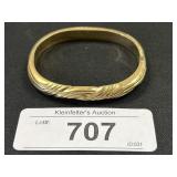 14Kt Gold Woven Hinged Bangled.