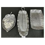 Leaf & Fish Decorative Serving Trays.