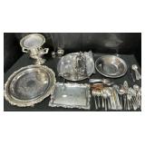 Silverplated Serviceware & Flatware.