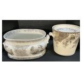 T. Furnival & Sons Lidded Jar, Ceramic Tureen.