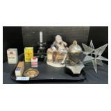 Lefton Figurine, Knight Radio, Microscope, ADV.