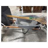 True Temper Composite WheelBarrow, Lawn & Garden