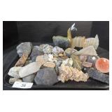 Rocks, Minerals, Marble Animal Figures.