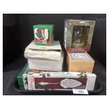 Silver Plated Spoons, Jar Candle Covers.