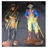 2 Cast Aluminum Soldier Wall Hangings.