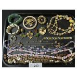 Lot Of Costume Jewelry, Bracelets, Brooches.