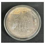 .999 Fine Silver Vietnam Veteran Memorial Round.