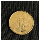 91.67% Gold American Eagle Coin.