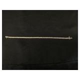 14 KT Gold & Diamond Tennis Bracelet.