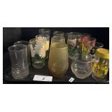 Lot Of Drinking Glasses.