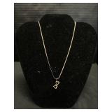 14 KT Gold Necklace & Pendant.