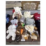 Stuffed Animals, Rabbits, Penguin, Bears, Mice