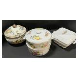 Asta Enamel Pot, Shafford & Ironstone Casserole.