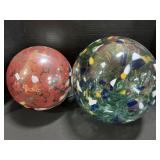 Blown Glass Garden Globes.