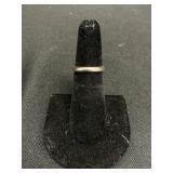 14 KT White Gold Ring.