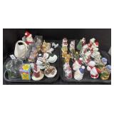 Holiday S&P Shakers, Figures, & Bowl.