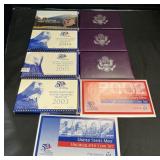 9 1991-2004 U.S. Mint Proof Sets.