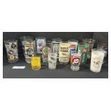 NFL, Baseball, Soda Adv, Character Glass Tumblers.