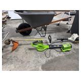 Stihl String Trimmer, GreenWorks Blower.